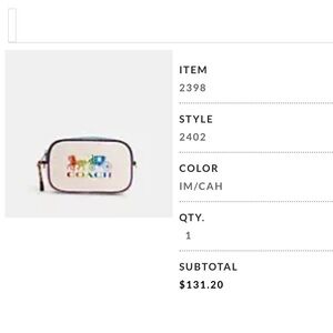 Coach Jes Convertible Belt Bag with Horse and Carriage